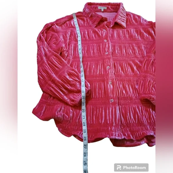 White Birch Feeling Fushia shirt. Womens small. - Picture 6 of 9